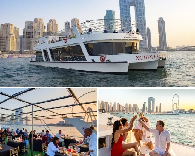 Luxury yacht dinner Dubai